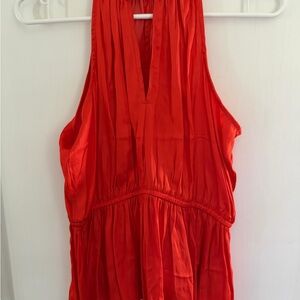 Old Navy Vibrant orange/Red Sleeveless Blouse